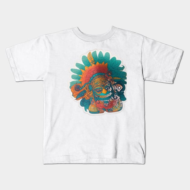 Maya art Kids T-Shirt by Spaceboyishere